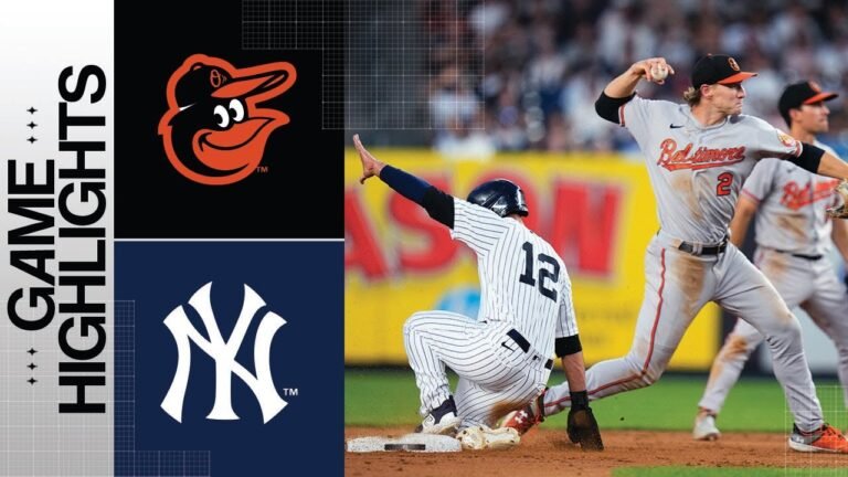 yankees vs baltimore orioles match player stats